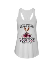 At The End - Rat Terrier 1 Ladies Flowy Tank tile