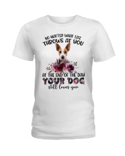 At The End - Rat Terrier 1 Ladies T-Shirt tile