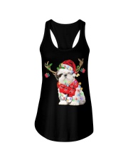 Reindeer - Shih Tzu Ladies Flowy Tank tile