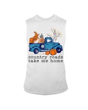 Blue Car - American Eskimo Sleeveless Tee tile