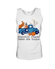 Blue Car - American Eskimo Unisex Tank tile