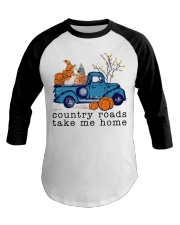 Blue Car - American Eskimo Baseball Tee tile