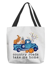 Blue Car - American Eskimo All-Over Tote tile