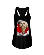 Canada Flag - Shih Tzu 3 Ladies Flowy Tank tile
