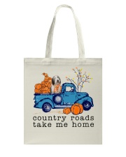 Blue Car - Bearded Collie Tote Bag tile