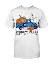 Blue Car - Bearded Collie Classic T-Shirt front