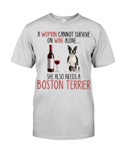 She Also Needs - Boston Terrier Premium Fit Mens Tee tile