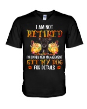 Retired - Italian Greyhound 1 V-Neck T-Shirt tile