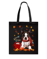 Hot Chocolate - BRINDLE Boston Terrier Tote Bag tile
