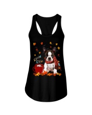 Hot Chocolate - BRINDLE Boston Terrier Ladies Flowy Tank tile