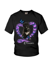 Butterflies - Tibetan Terrier 2 Youth T-Shirt tile