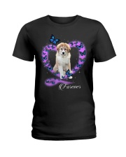Butterflies - Great Pyrenees 1 Ladies T-Shirt tile