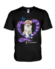 Butterflies - Great Pyrenees 1 V-Neck T-Shirt tile