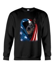 American flag - Blue Heeler Crewneck Sweatshirt tile