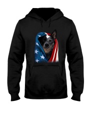 American flag - Blue Heeler Hooded Sweatshirt tile