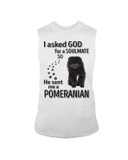 Canine Soulmate - BLACK Pomeranian Sleeveless Tee tile
