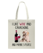 Three People - Cavachon 2 Tote Bag tile