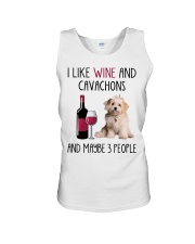 Three People - Cavachon 2 Unisex Tank tile