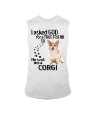 I asked God - Corgi Sleeveless Tee tile