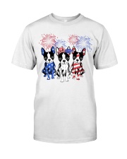American Firework - Boston Terrier Classic T-Shirt front