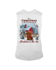 Christmas Air - RED Cockapoo Sleeveless Tee tile