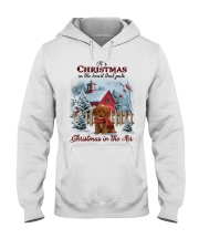 Christmas Air - RED Cockapoo Hooded Sweatshirt front