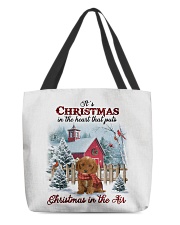 Christmas Air - RED Cockapoo All-Over Tote tile