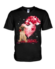 Valentine Balloon - Great Dane V-Neck T-Shirt tile