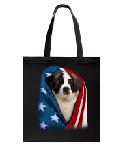 American flag - Saint Bernard Tote Bag tile