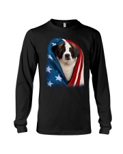 American flag - Saint Bernard Long Sleeve Tee tile