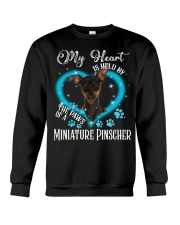 Blue Held - Miniature Pinscher 2 Crewneck Sweatshirt tile