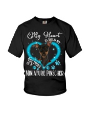 Blue Held - Miniature Pinscher 2 Youth T-Shirt tile