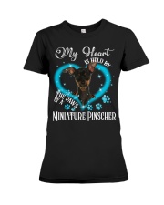 Blue Held - Miniature Pinscher 2 Premium Fit Ladies Tee tile