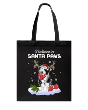 Santa Reindeer - Sheepadoodle Tote Bag tile