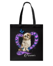 Butterflies - Shih Tzu 2 Tote Bag tile
