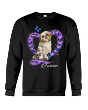Butterflies - Shih Tzu 2 Crewneck Sweatshirt tile
