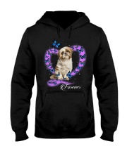 Butterflies - Shih Tzu 2 Hooded Sweatshirt tile