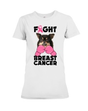 Fight Cancer - Chihuahua Long Haired Premium Fit Ladies Tee tile