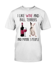 Three People - Bull Terrier Classic T-Shirt front