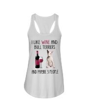 Three People - Bull Terrier Ladies Flowy Tank tile