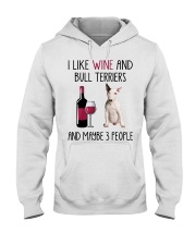 Three People - Bull Terrier Hooded Sweatshirt tile