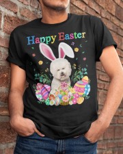 Happy Easter - CREAM Bichon Frise Classic T-Shirt apparel-classic-tshirt-lifestyle-26