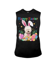 Happy Easter - CREAM Bichon Frise Sleeveless Tee tile