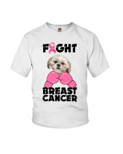 Fight Cancer - CREAM Shih Tzu Youth T-Shirt tile