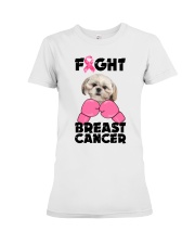 Fight Cancer - CREAM Shih Tzu Premium Fit Ladies Tee tile