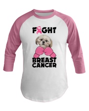 Fight Cancer - CREAM Shih Tzu Baseball Tee tile