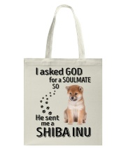 Canine Soulmate - Shiba Inu 2 Tote Bag tile
