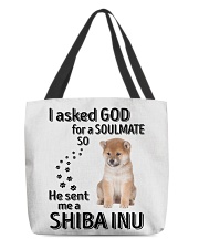Canine Soulmate - Shiba Inu 2 All-Over Tote tile