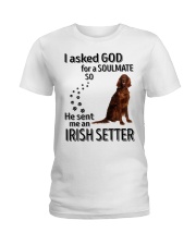 Canine Soulmate - Irish Setter Ladies T-Shirt tile