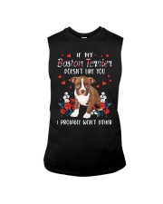 Either - RED Boston Terrier Sleeveless Tee tile